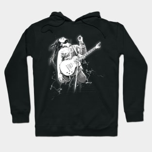 bob marly vintage black and white design Hoodie